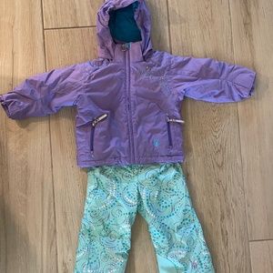 Girls Spyder Ski Jacket and Bib Size 4